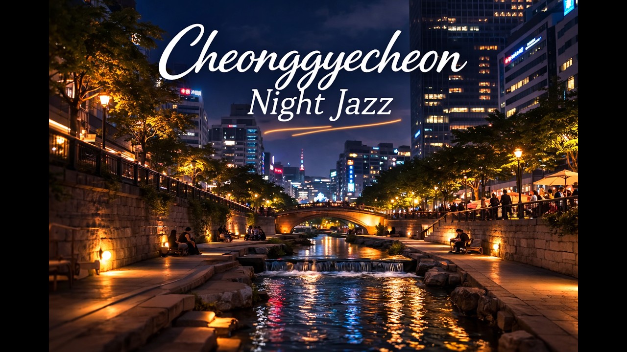 Cheonggyecheon Stream Night Jazz – Relaxing Seoul Water Stream Lounge (8 Hours) 청계천 나이트 재즈 (8시간)