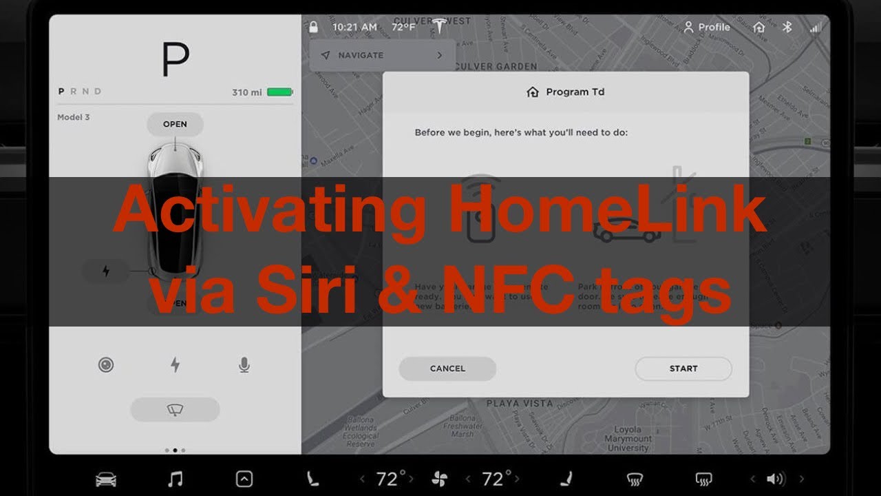 Activating HomeLink via Siri & NFC tags