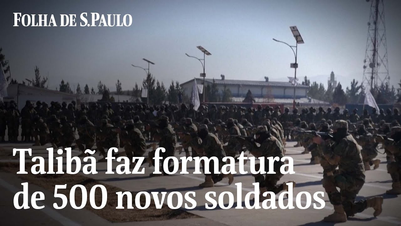 Talibã divulga formatura de novos soldados no Afeganistão
