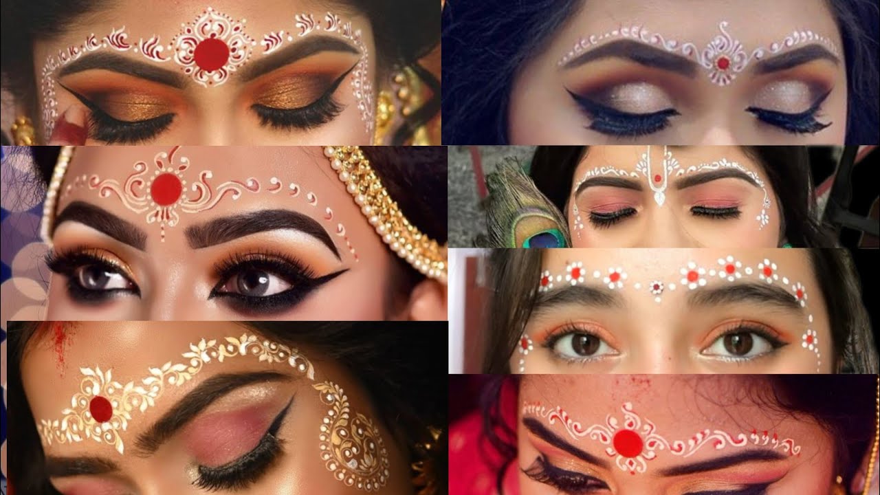 Kumkum Design Ideas for Radha Rani Look & Bridal Look, Stylish & Trending Tips k Sath.