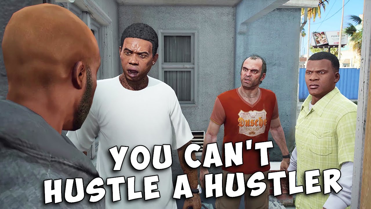 GTA 5 - Trevor, Franklin and Lamar buy drugs on Grove street | 