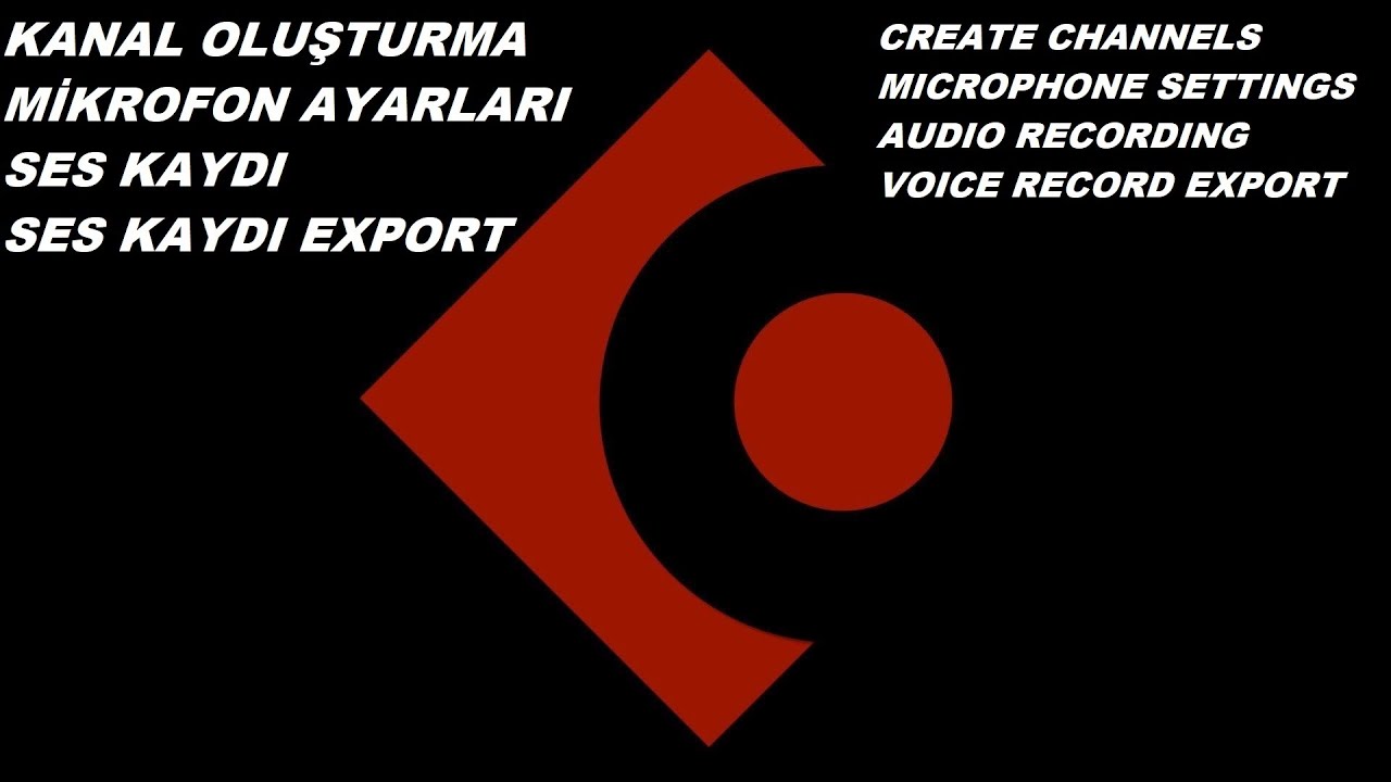Cubase Ses Kaydı ve Kanal oluşturma