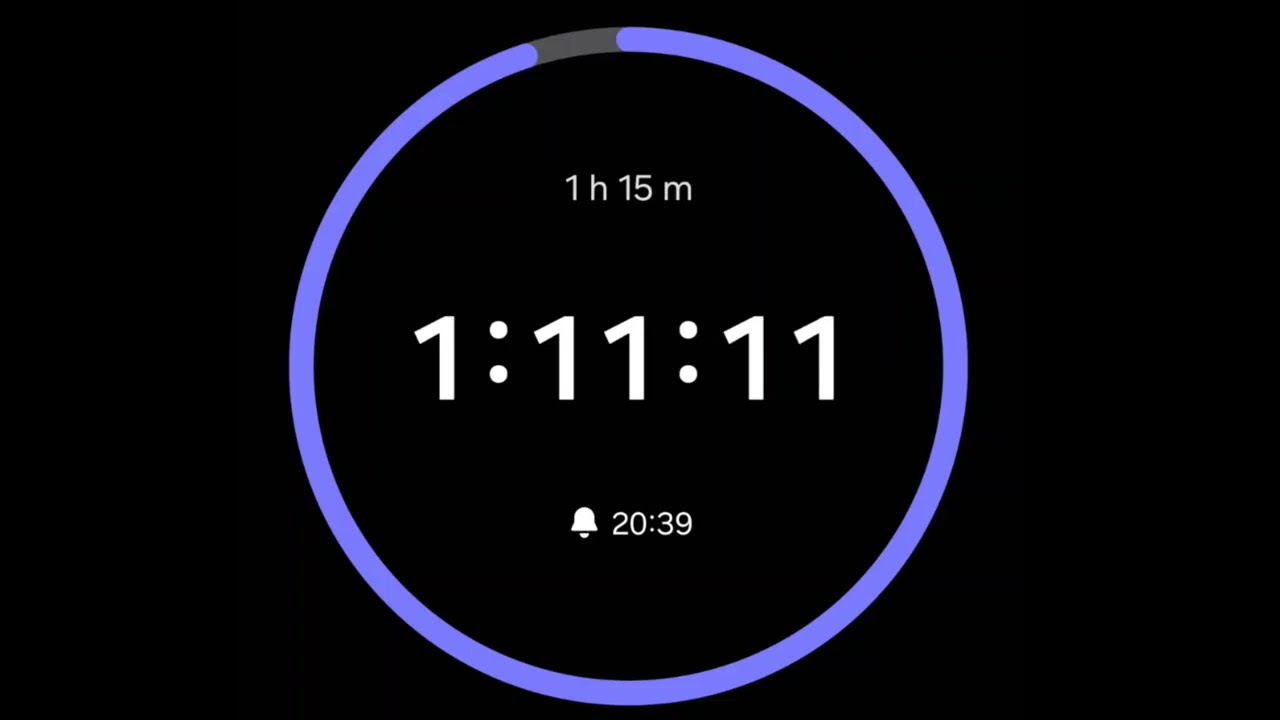 Exactly 1 Hour 15 min Timer