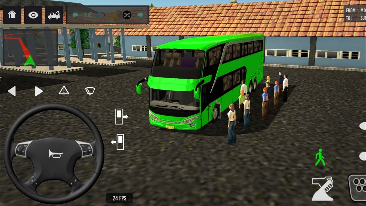 Bus Simulator Indonesia Offroad Map | Real Bus Driving Simulator Game | Bus Driving Game Video 
