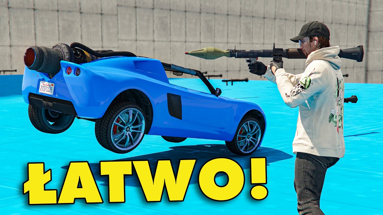 SAMOCHODY RAKIETOWE VS LUDZIE Z RPG w GTA Online z EKIPĄ