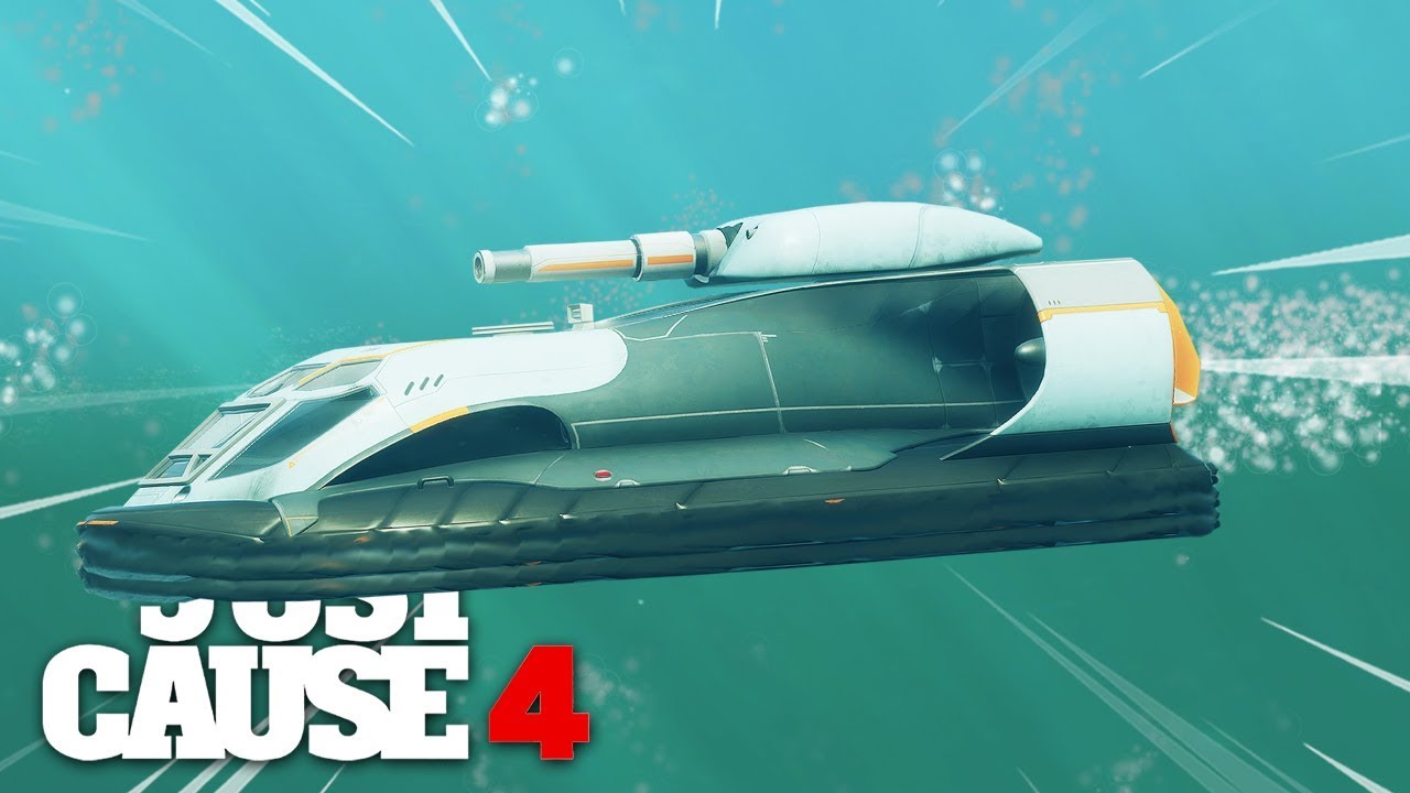 Just Cause 4 - WORKING SUBMARINE FROM THE GALLEON & HOVERCRAFT CHALLENGE!