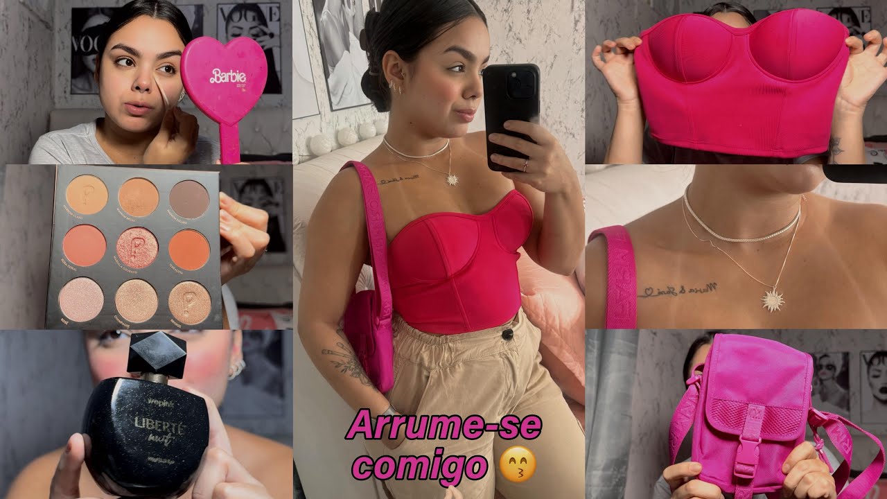 ARRUME-SE COMIGO PARA SAIR- make, look e cabelo ✨ #arrumesecomigo #searrumecomigo #explorar