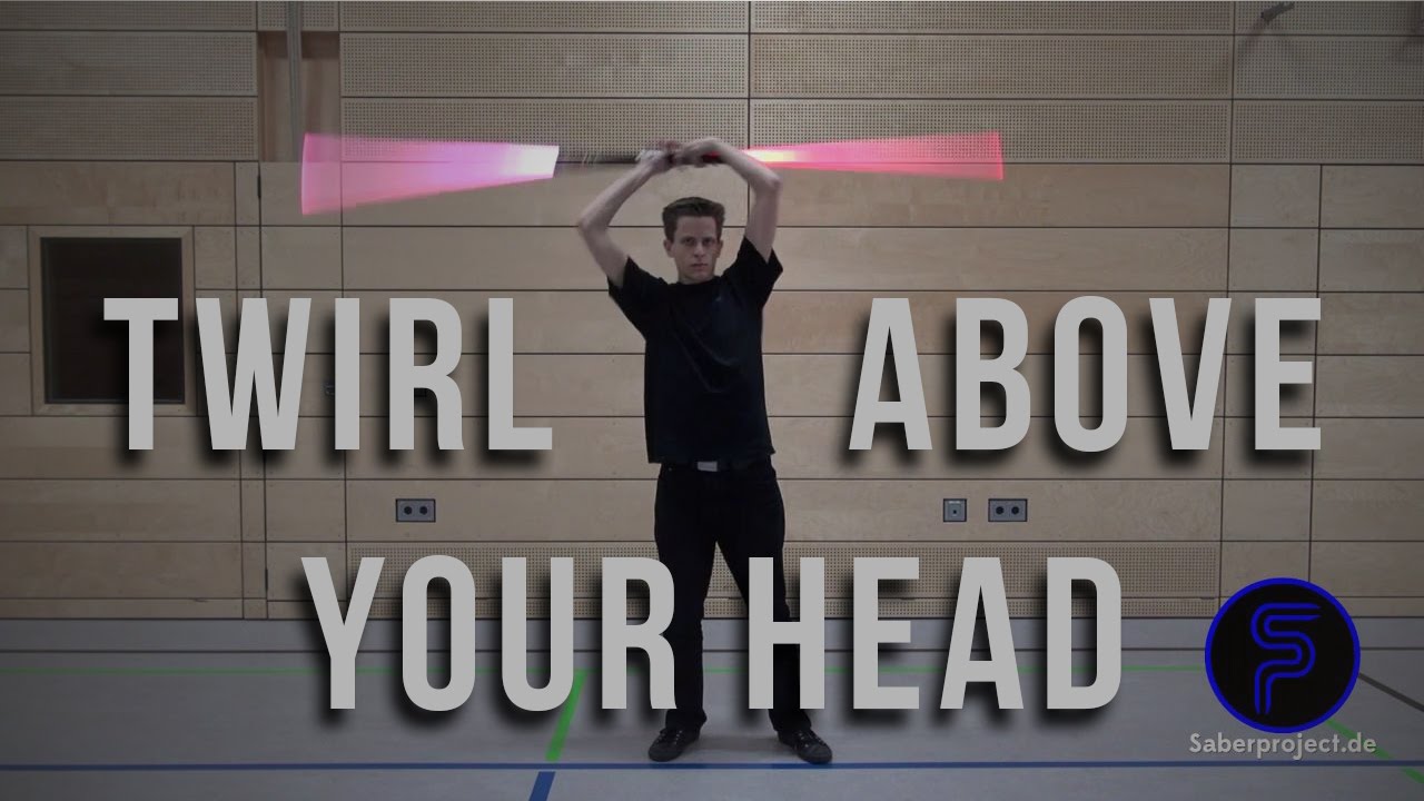 Über-Kopf Wirbel - Twirl above your head - Staff Lightsaber Trick