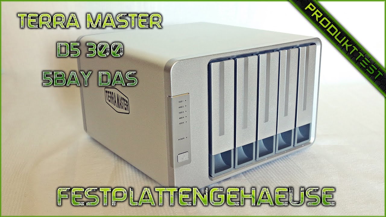 Terra Master D5-300 Festplattengehäuse ★ 5-BAY Direct Storage ★ Produkttest