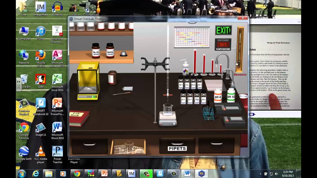Virtual Chem Lab Electrolytes Tutorial