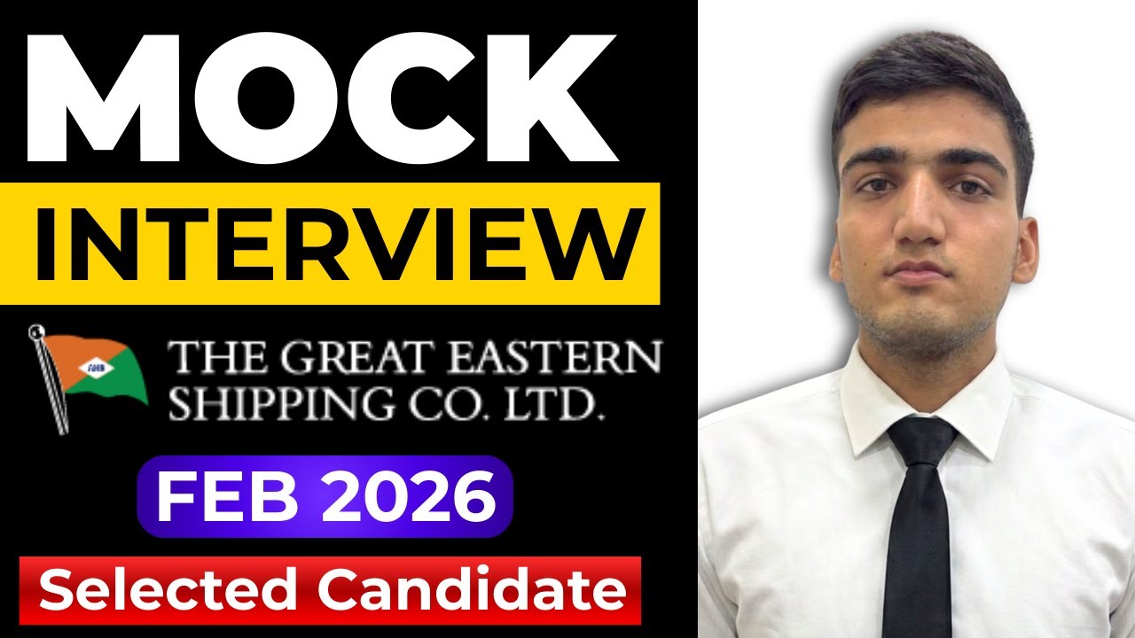 GREAT EASTERN Selected Candidate Shubham's Mock Interview Feb 2026 | Budding Mariners Academy