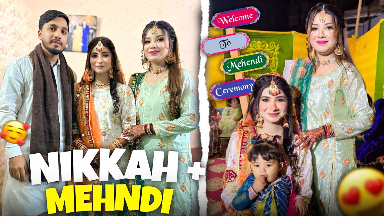 Alhamdulillah Maryam Ka Nikkah Hogya😍| Mehndi Ki Raat🥳