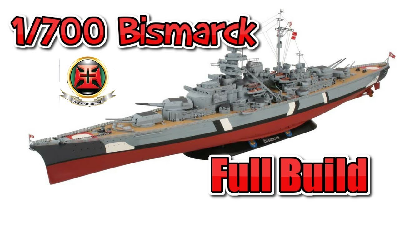 1/700 BISMARCK FULL BUILD Plamo Build #bismarck #epichistorytv #battleship