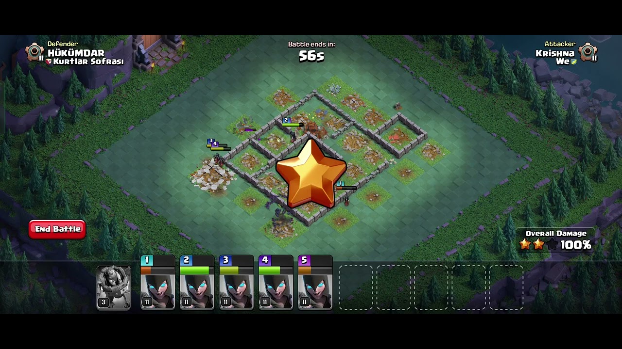 Builder base 6 stars attack / Clash of Clans 