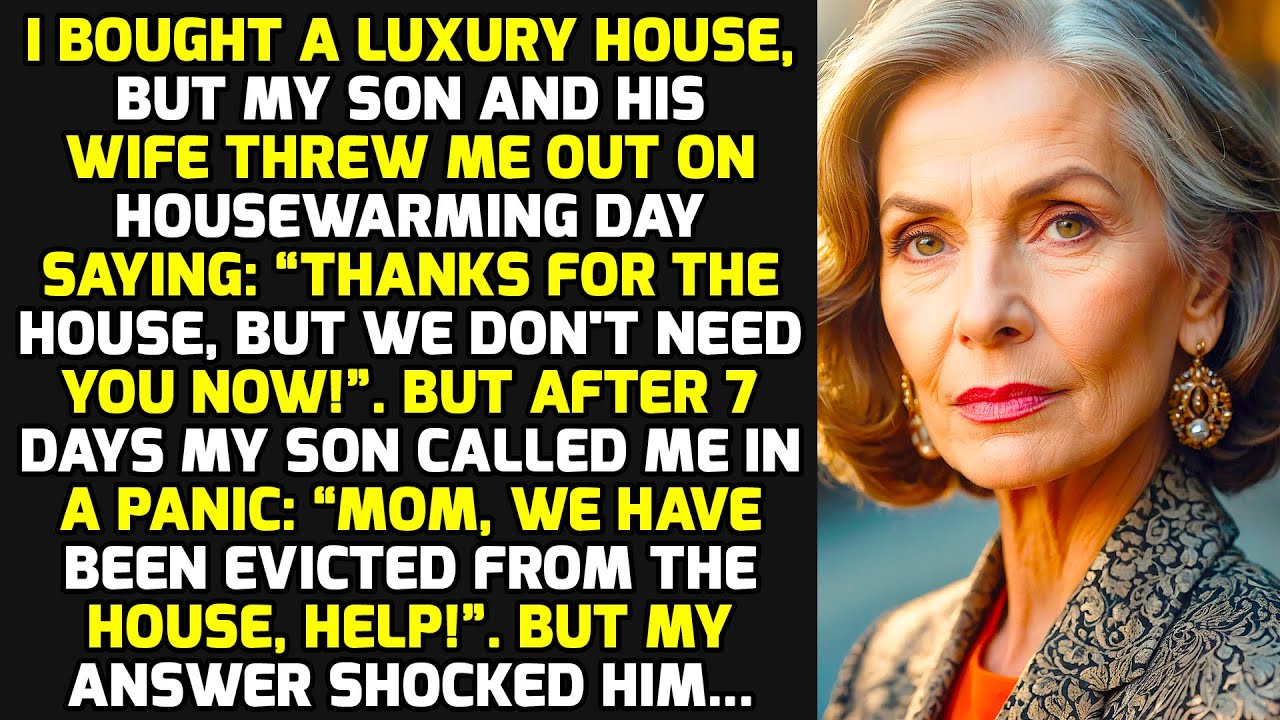 I Bought A Luxury Home, But My Son And His Wife Kicked Me Out On Housewarming Day And.. LIFE STORIES