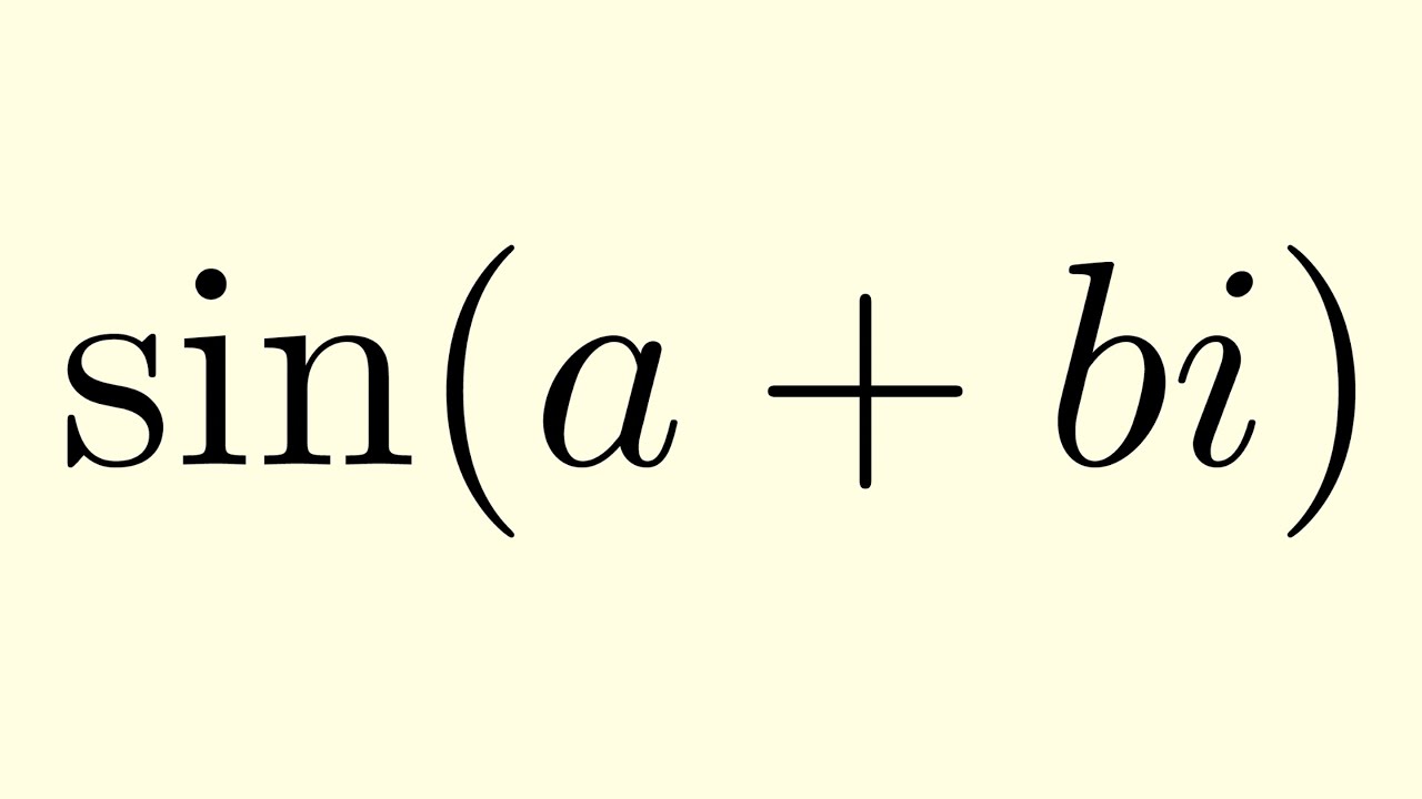 Trig Functions of Complex Numbers