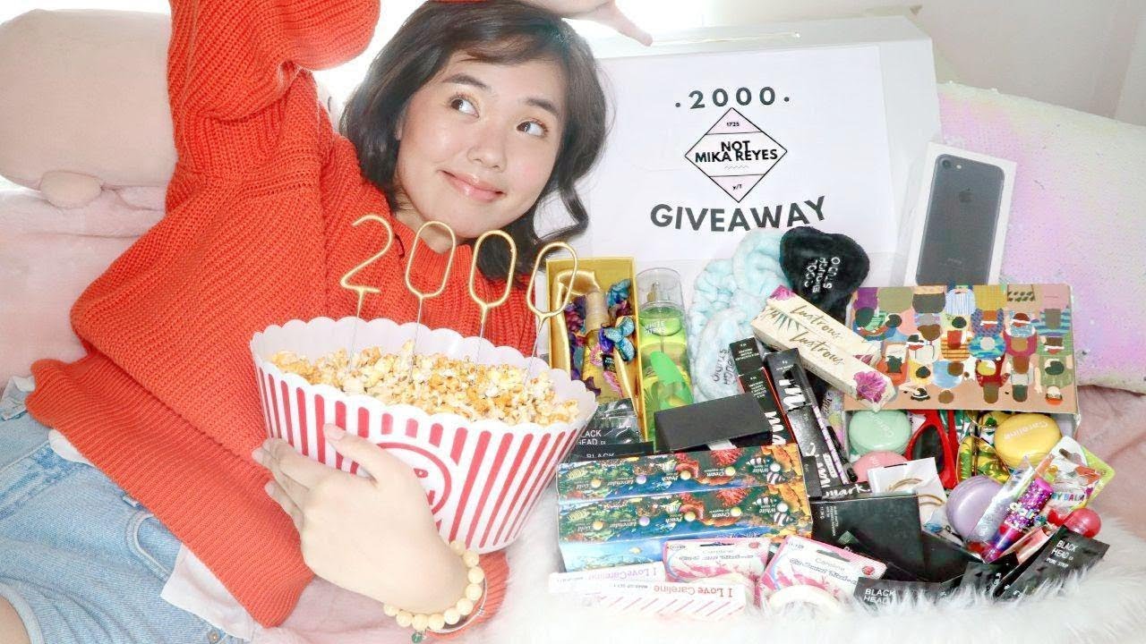 BIGGEST 2K GIVEAWAY EVER!!! IPHONE & MAKEUP (PH)