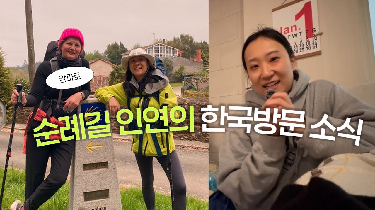산티아고 순례길에서 만난 인연 암파로가 한국에 온다는 소식과 김유치의 근황