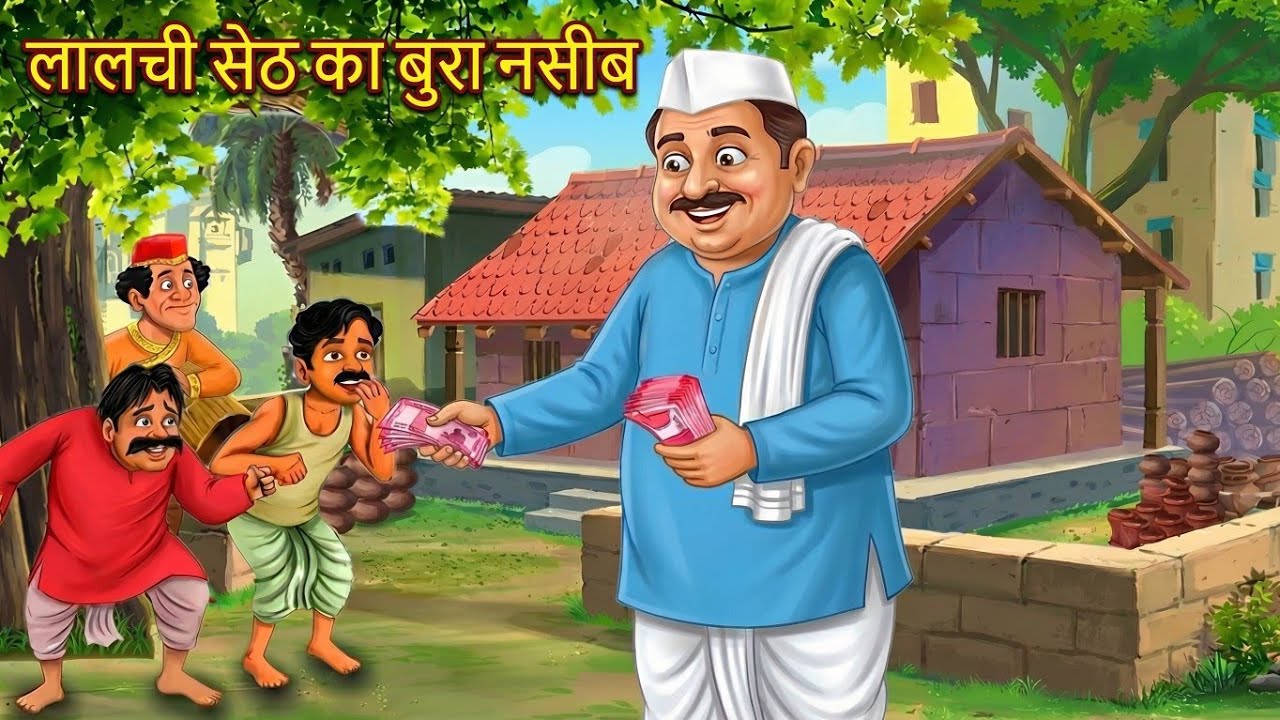 लालची सेठ की फुटी किस्मत lalchi Seth ki futi kismat | Cartoon Moral Story in Hindi | Samridhi Toon