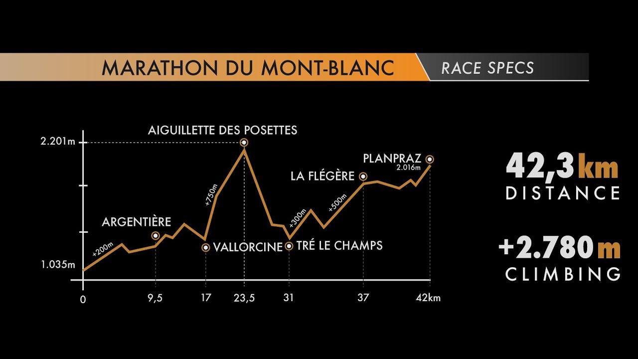 GTWS/2019/ Marathon du Mont-Blanc Race specs