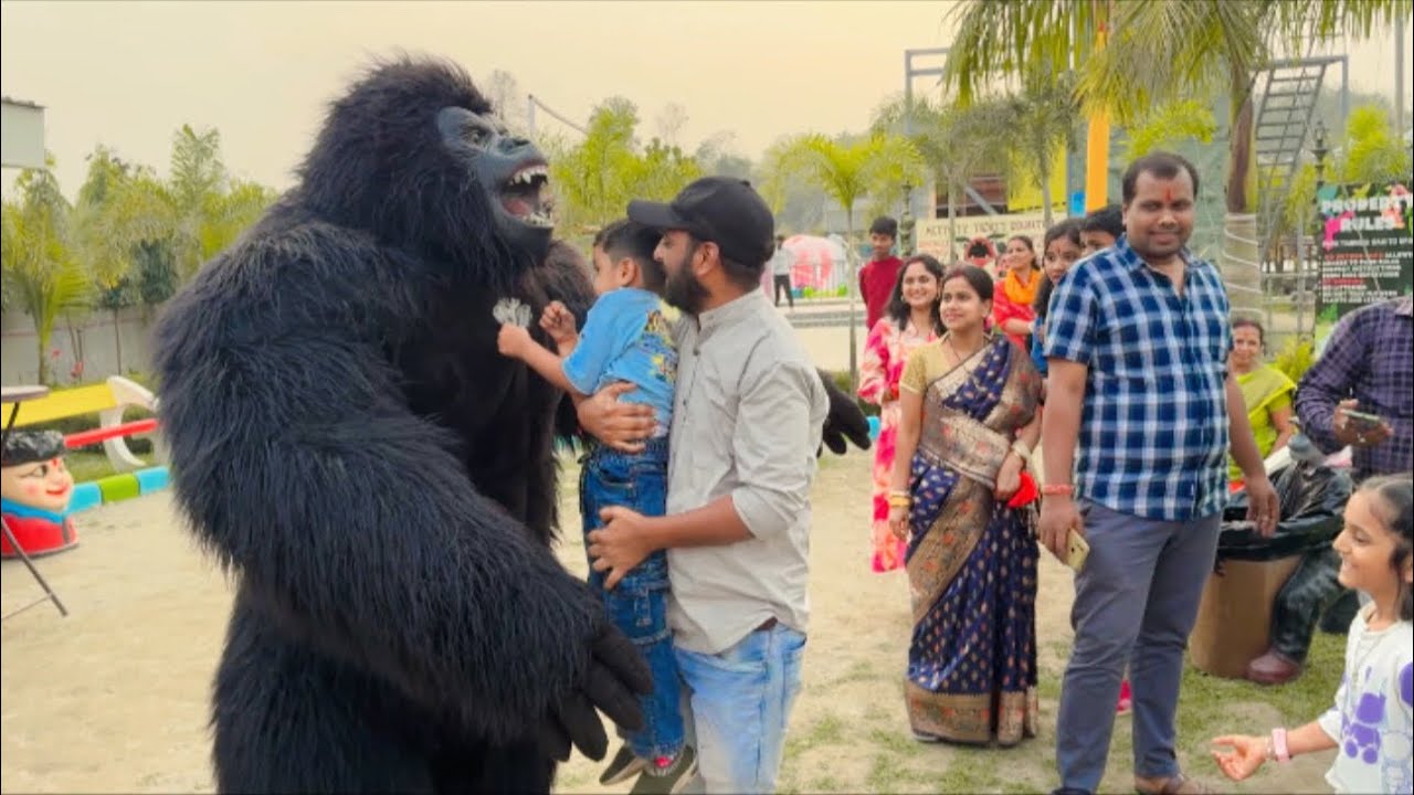 Aryan gorilla 🦍 ko Dekh￼ kar Puri Tarike￼ Se Dar Gaya 😭￼