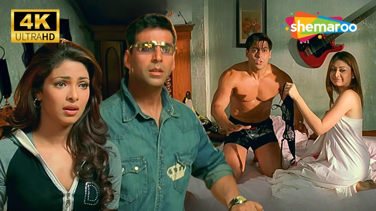 पकड़े गए भाईजान 😱😜 | Akshay Kumar, Salman Khan, Priyanka | Mujhse Shaadi Karogi Comedy Scene! (4K)