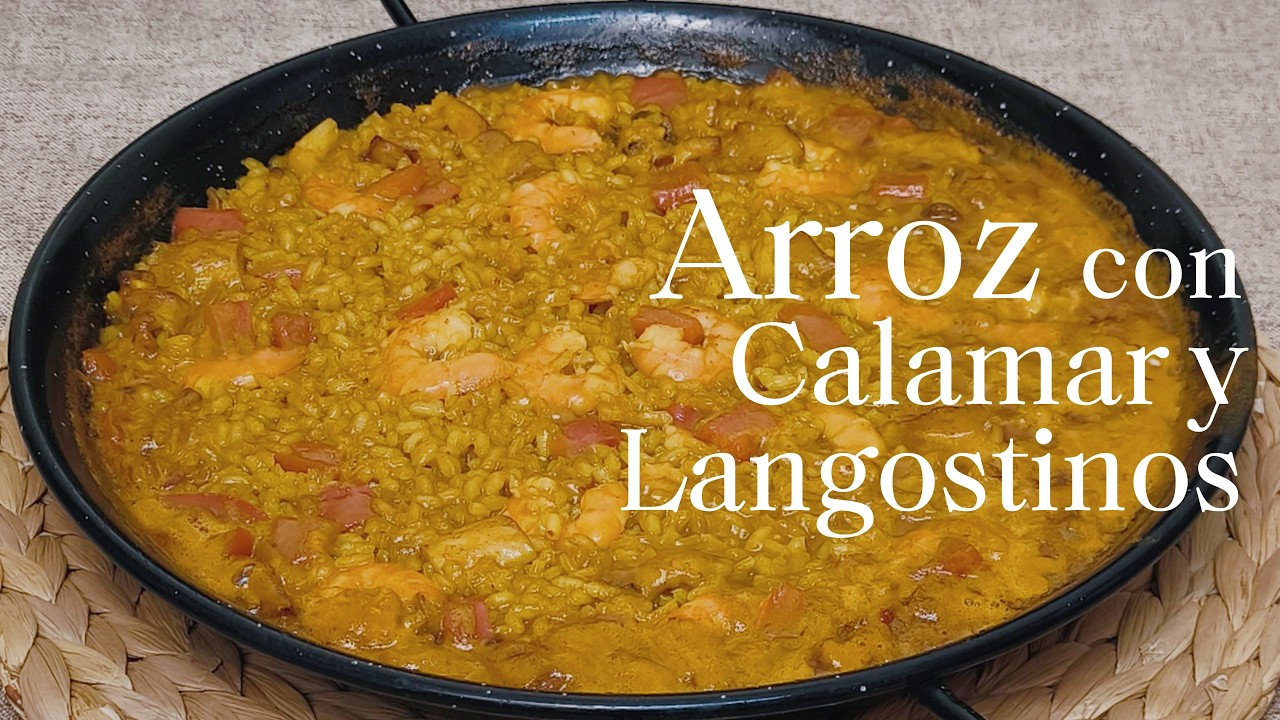 Arroz con Langostinos y Calamares 🦐🌊 | Paso a Paso