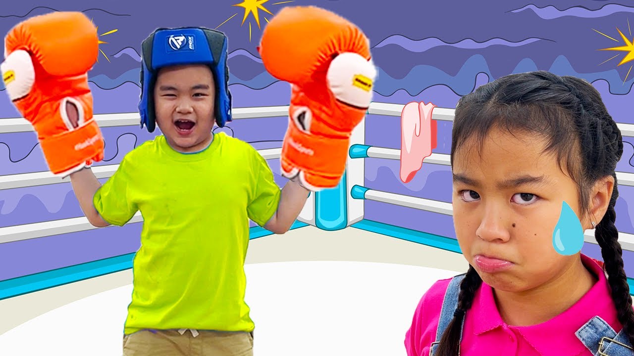 Jannie Entrenar Boxeo A Lyndon Y De Hacer Deportes | Ser Campeón Con Ejercicio Físico Para Niños