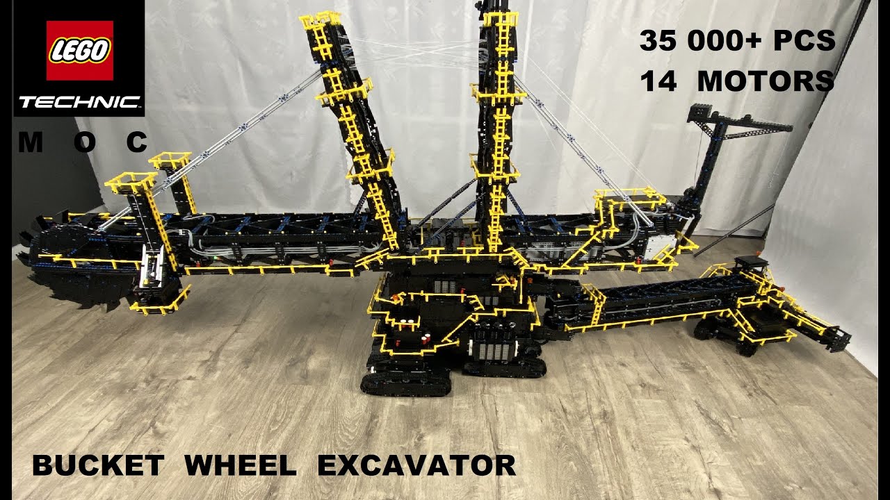 Lego Technic MOC Bucket Wheel Excavator 35000+ pcs 14 motors