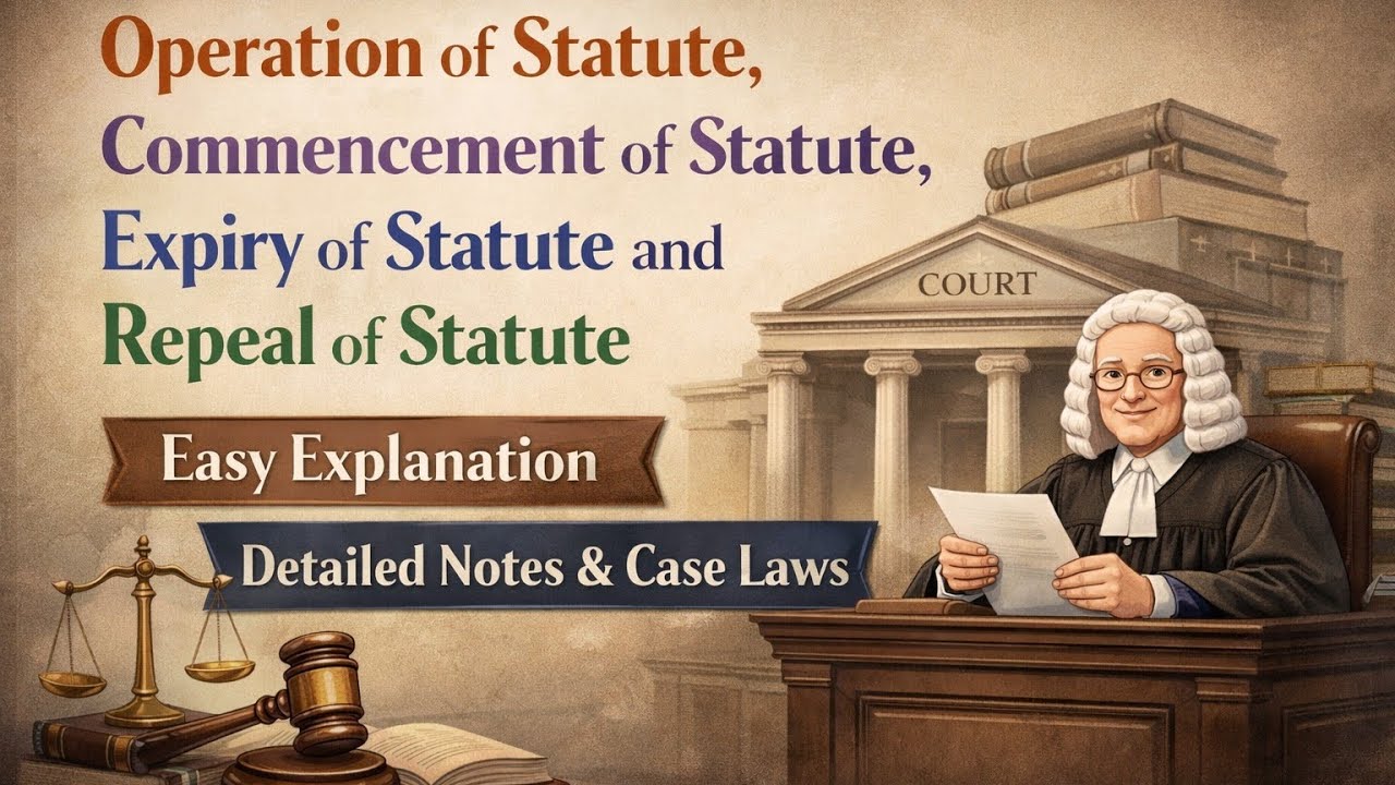 Operation Commencement Expiry And Repeal Of Statute. Operation. Commencement. Expiry. Repeal.