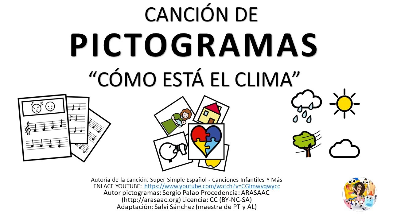 C&Oacute;MO est&aacute; EL CLIMA canci&oacute;n infantil con PICTOGRAMAS | Canci&oacute;n infantil en espa&ntilde;ol