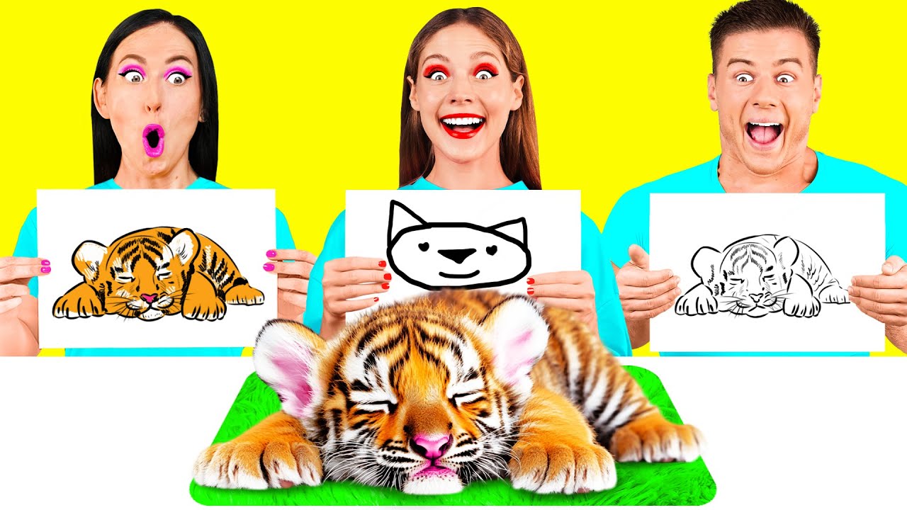 Кто Лучше Нарисует Предмет, Получит Его | Крутые Трюки для Рисования от Fun Teen
