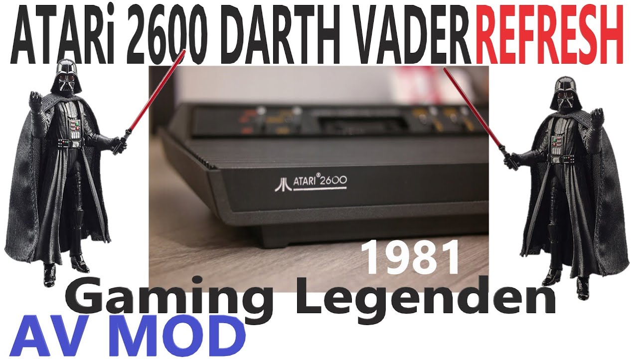 Atari 2600 Darth Vader - AV Video MOD / REFRESH / Wiederbeleben / Reparatur / Retro Gaming