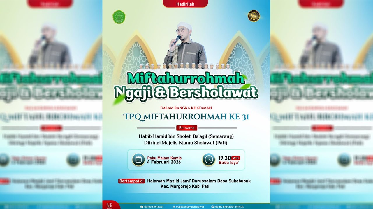 🔴 Live Miftahurrohmah Ngaji & Bersholawat || Habib Hamid Sholeh Ba'agil || Ds. Sukobubuk