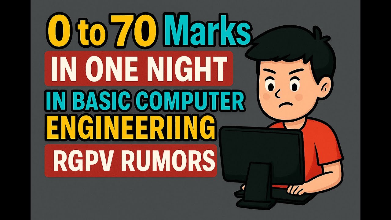 Basic Computer Engineering Unit 1 One Shot🔥 | 0-70 Marks in 1 Night | RGPV Most Expected 2025 🔥
