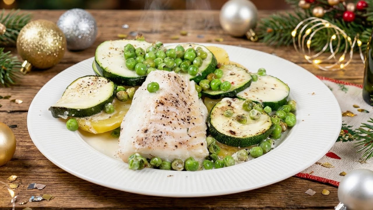 The Juiciest Oven-Baked Cod in Cream — With Potatoes & Zucchini