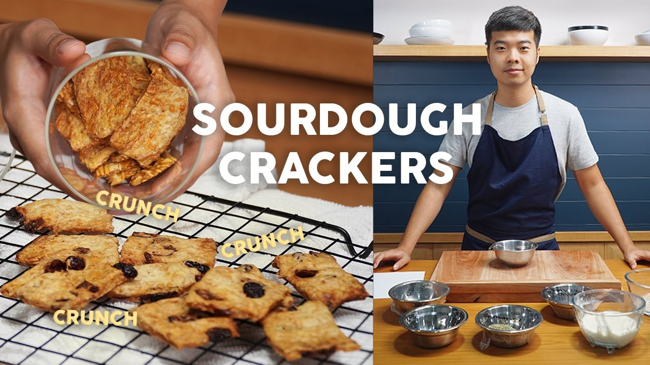 TERNYATA GAMPANG BANGET BIKIN SOURDOUGH CRACKERS!