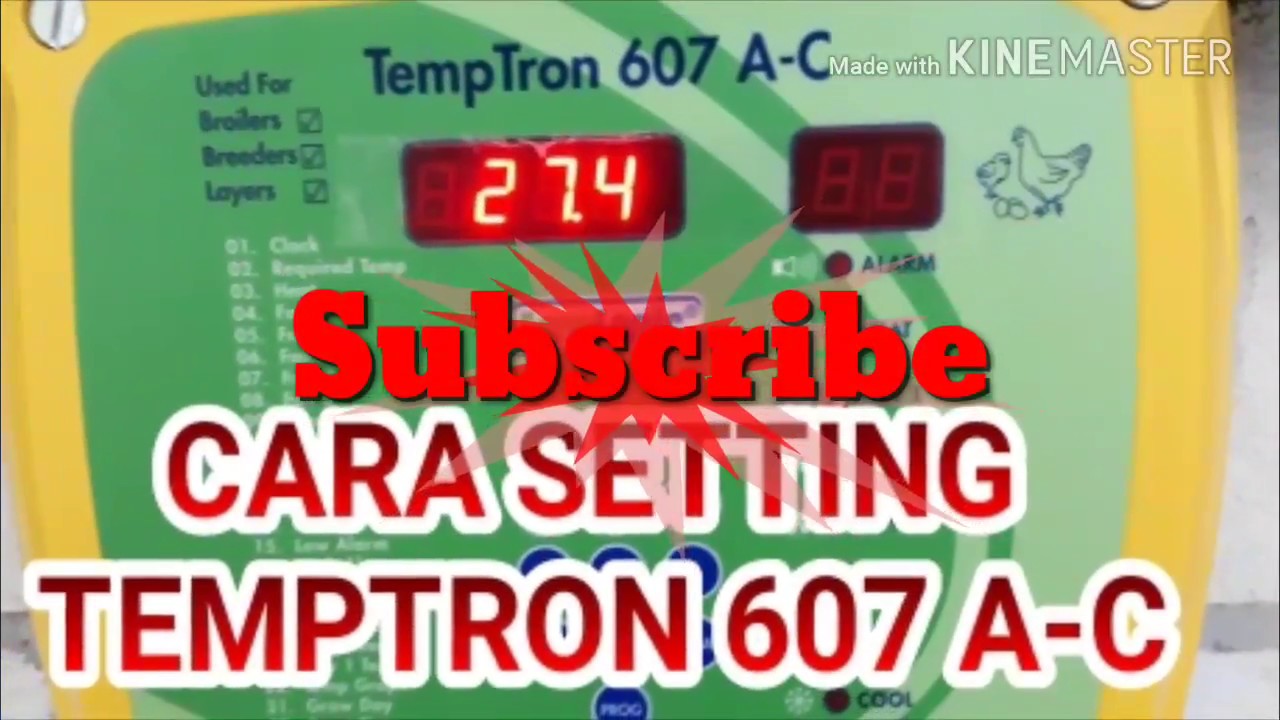 Cara setting TempTron 607 A-C