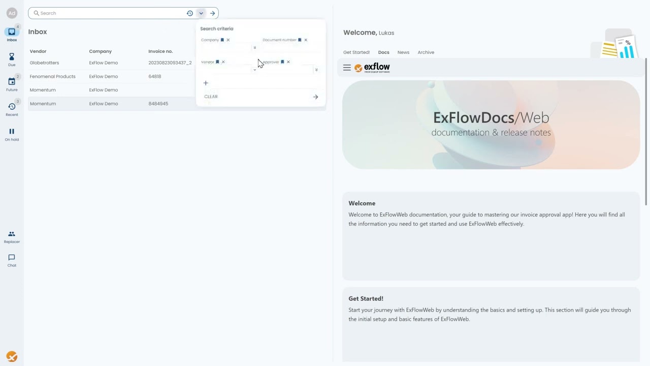 NA &mdash; Демонстрация ExFlow AP для Business Central