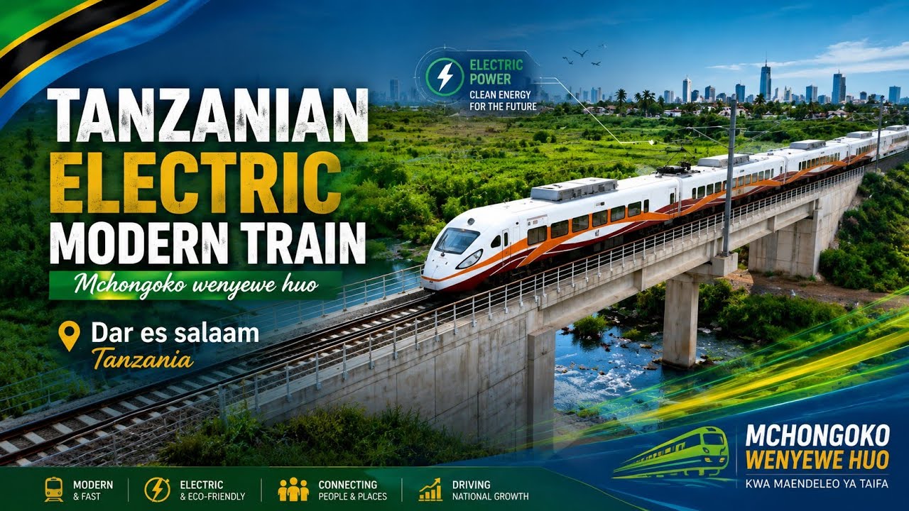 Mchongoko Tanzania ndio huu sasa (EMU TRAIN) SGR ELECTRIC TRAIN TANZANIA