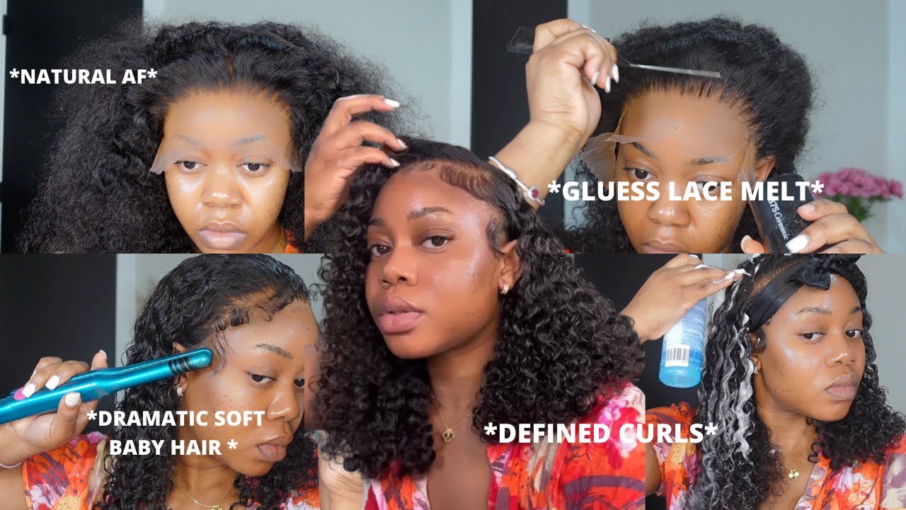 LACE MELTED and CURLS POPPING ! WATCH ME INSTALL AND STYLE THIS CURLY BOB FROM NADULA HAIR
