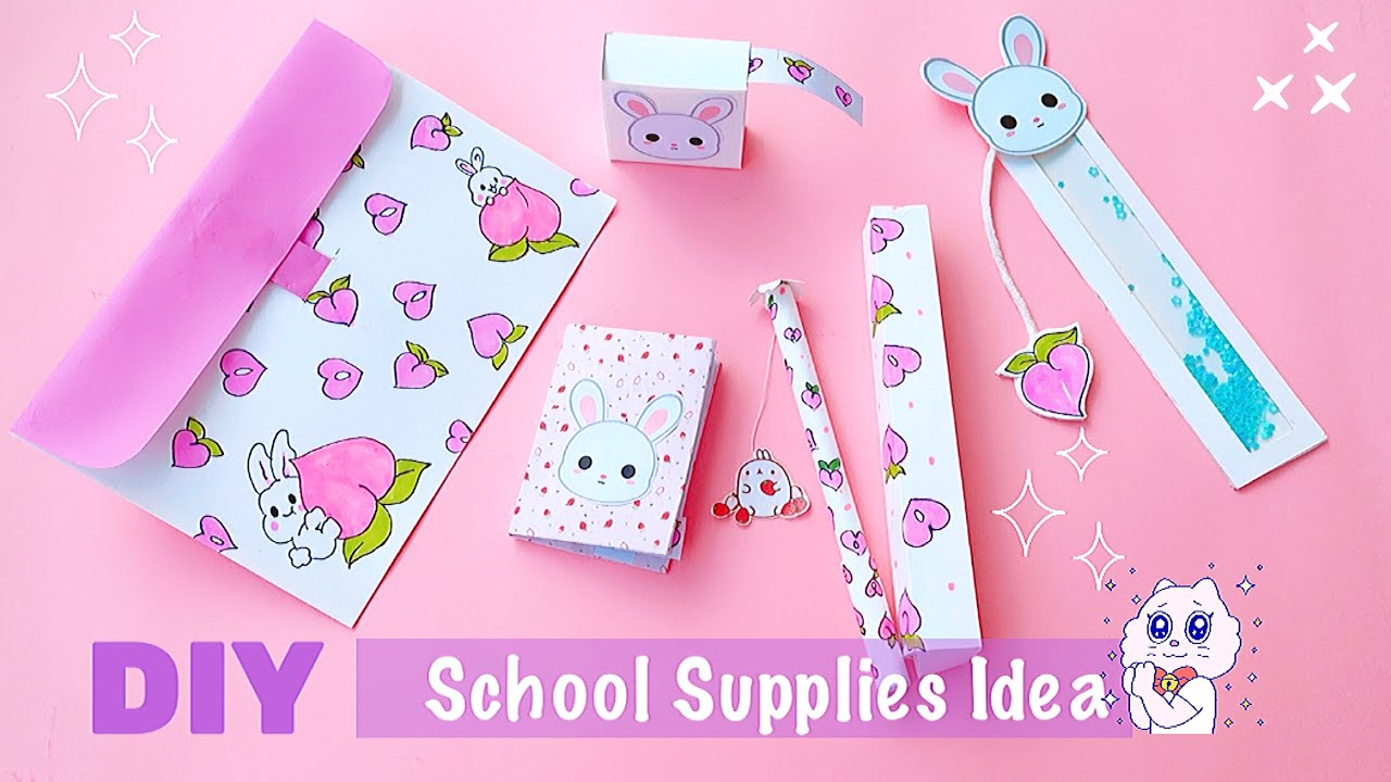 6 DIY EASY SCHOOL SUPPLIES - BACK TO SCHOOL HACKS AND CRAFTS- diy school supplies idea / paper craft