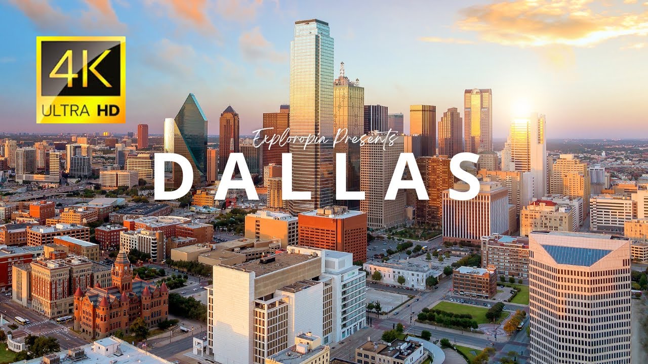 Dallas City, Texas, USA 🇺🇸 in 4K ULTRA HD 60FPS Video by Drone