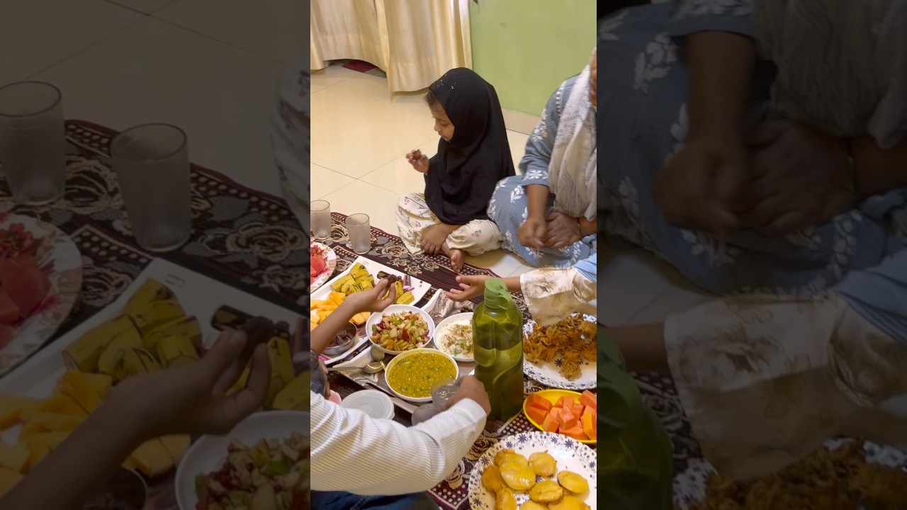 Ramadan Mubarak Family Iftar Moments 🌙✨ Kids Iftar Time ❤️