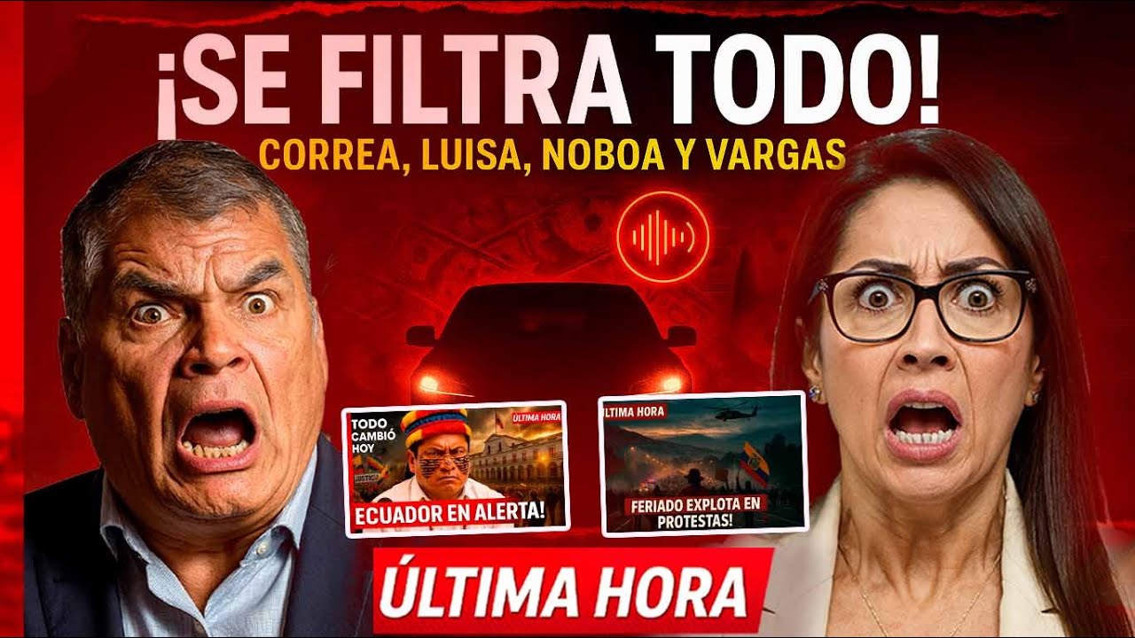 ¡ÚLTIMA HORA! Filtran audio de Correa, Luisa y Vargas - Paro Quito
