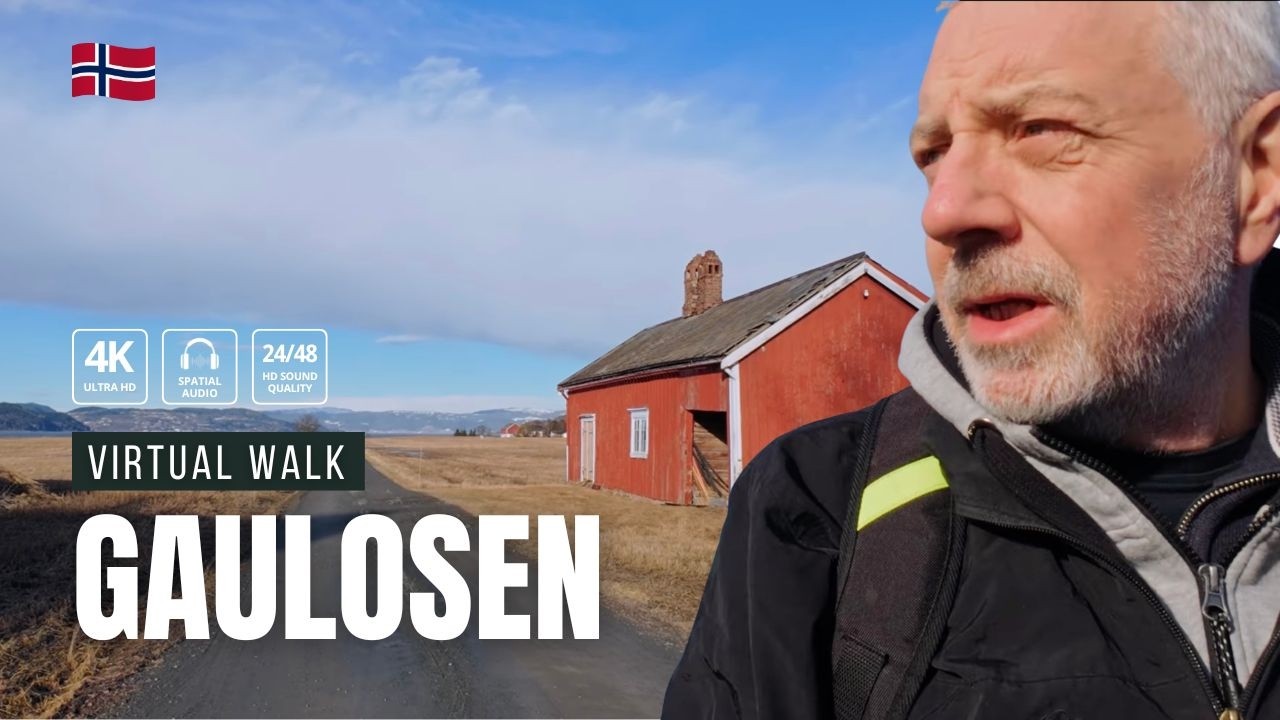 Virtual Walk in Norway: Windy Walk to Øysand Beach and Gaulosen 🇳🇴