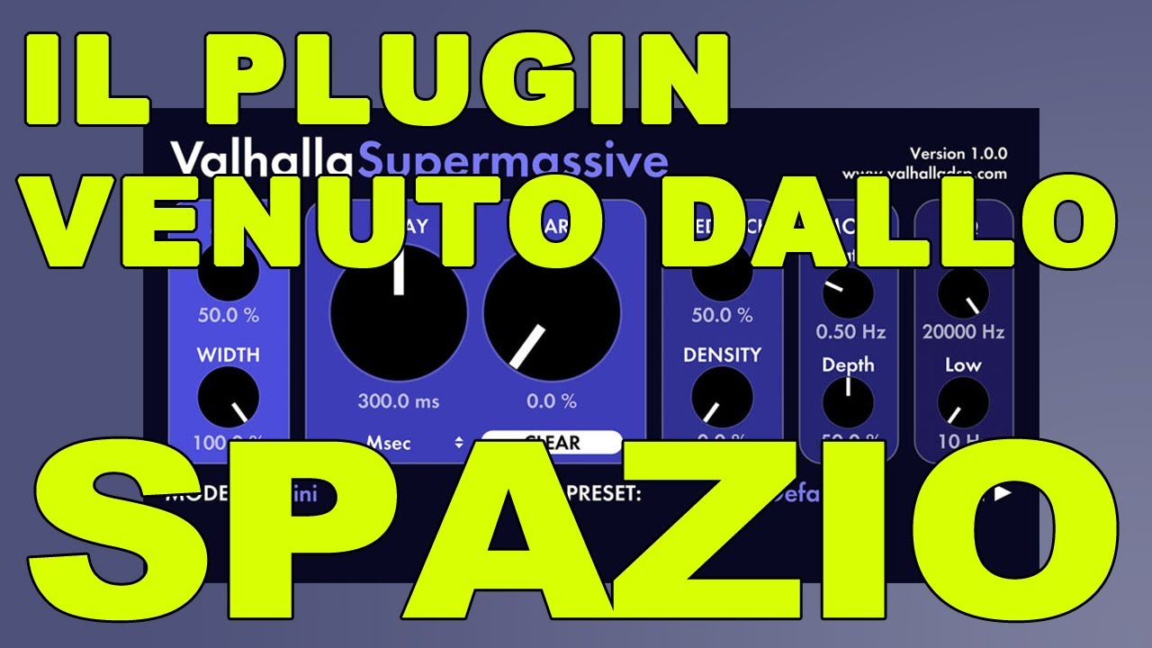 Valhalla Supermassive - super plugin gratuito spaziale