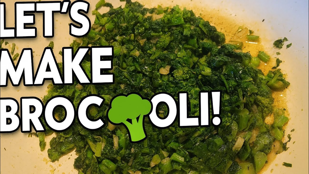 Let's make some easy Broccoli Rabe with garlic for Dinner 
