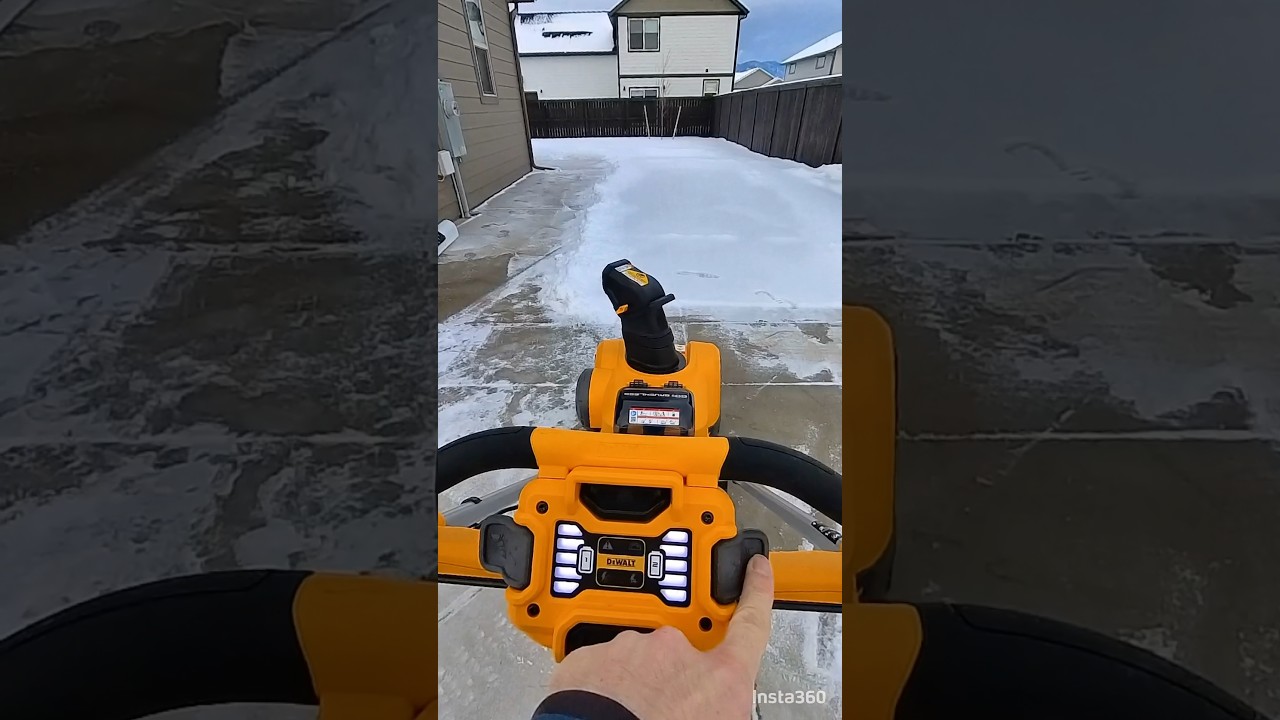 Dewalt Snow Blower: Conquer Winter with the 60V Electric Snow Blower! #asmr #snow #winter #dewalt