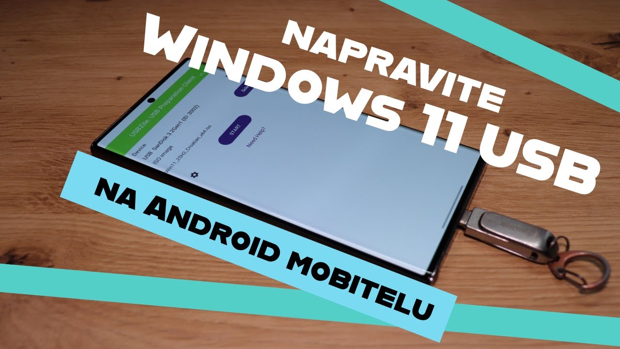 Napravite Windows 11 instalacijski USB na Android mobitelu